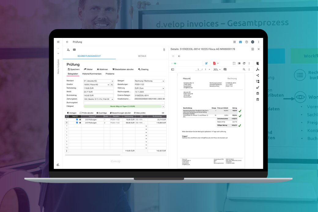 d.velop invoice processing
