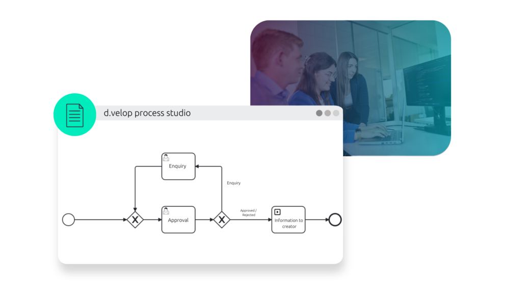 d.velop process Studio example approval workflow